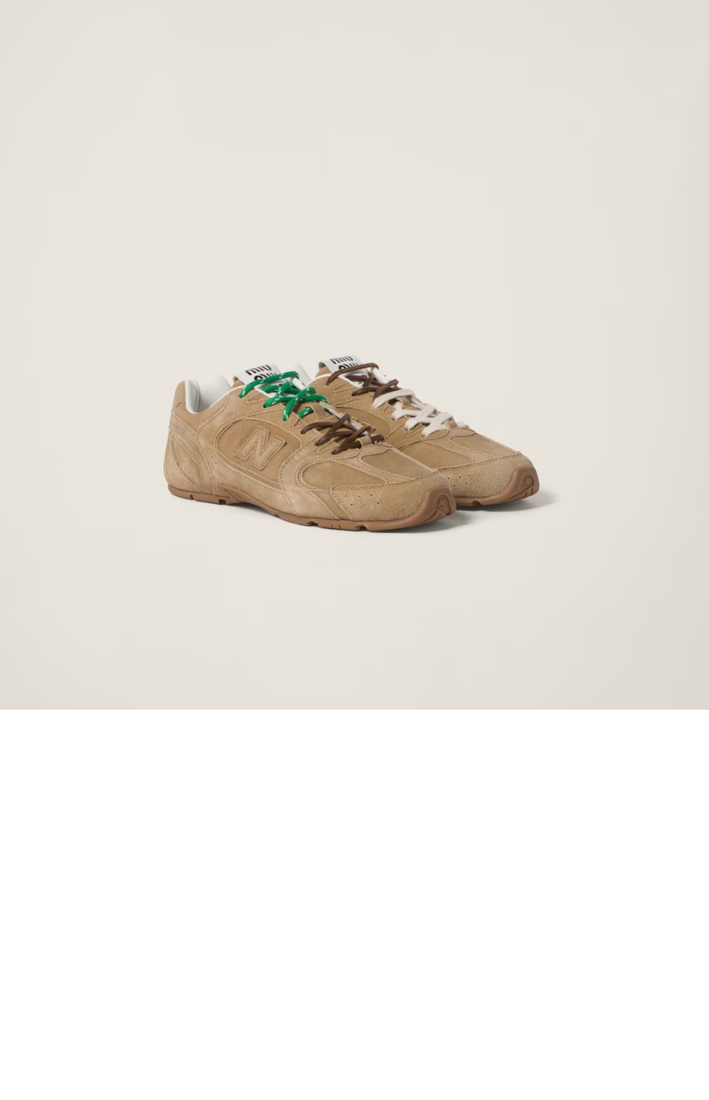 미러급레플리카사이트 | 명품레플리카 전문 쇼핑몰  | 퍼스트원 - 뉴발란스 X 미우미우 스웨이드 및 메쉬 스니커즈 5E165E > 미우미우