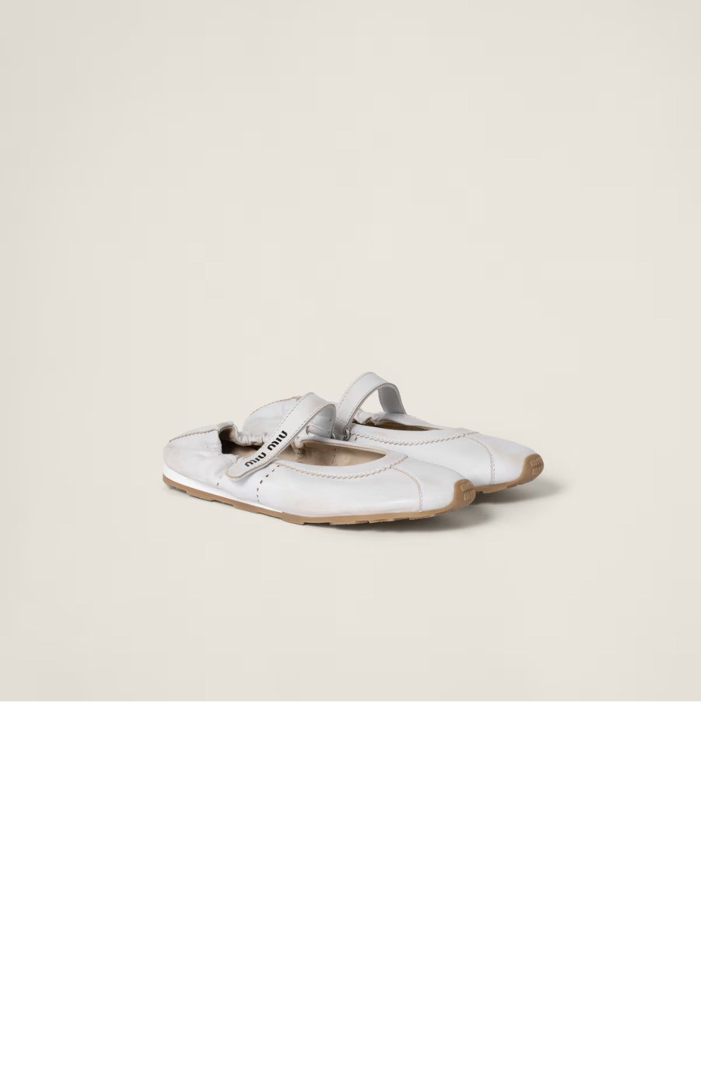 미러급레플리카사이트 | 명품레플리카 전문 쇼핑몰  | 퍼스트원 - 블리치드 나파 가죽 발레리나 5F370E > 미우미우