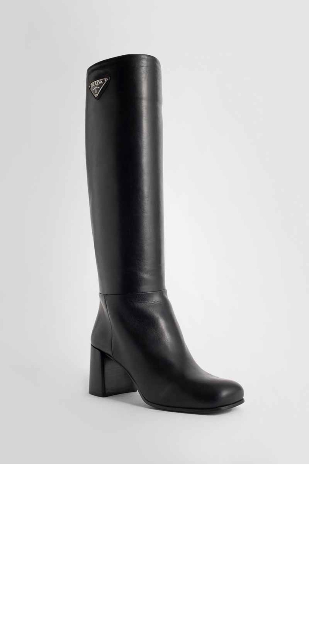 미러급레플리카사이트 | 명품레플리카 전문 쇼핑몰  | 퍼스트원 - 로고 브러쉬드 가죽 롱 부츠 1W931M > 프라다