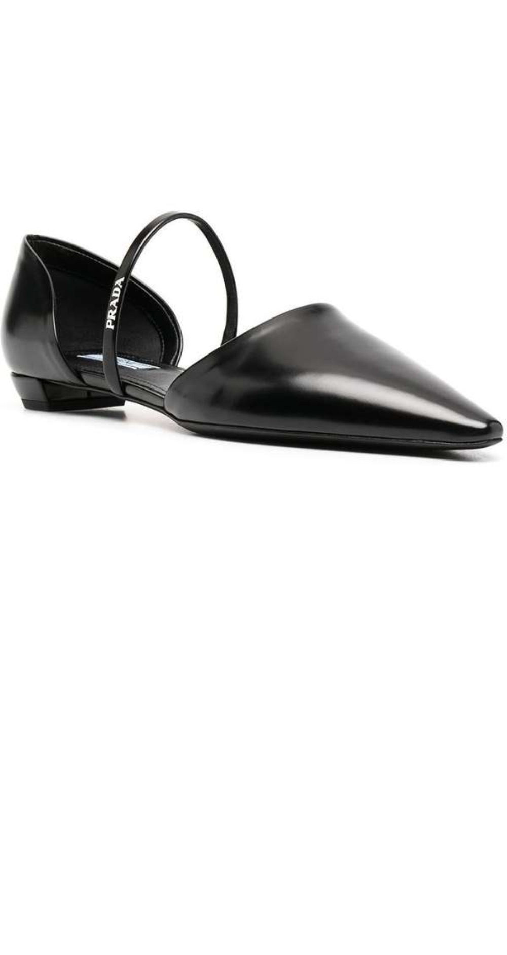 미러급레플리카사이트 | 명품레플리카 전문 쇼핑몰  | 퍼스트원 - 로고 스트랩 레더 플랫 슈즈 1F519M > 프라다