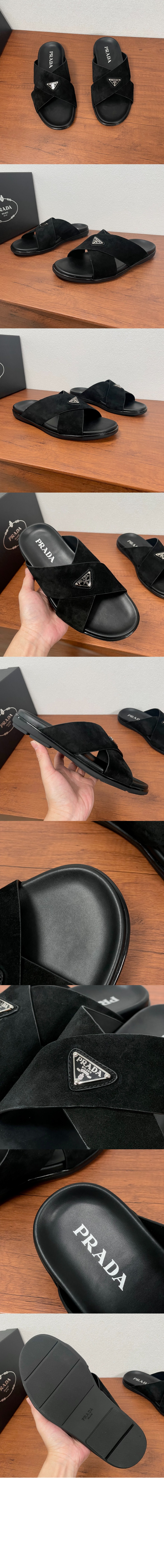 미러급레플리카사이트 | 명품레플리카 전문 쇼핑몰  | 퍼스트원 - 스웨이드 크리스크로스 슬라이드 2X3146 > 프라다