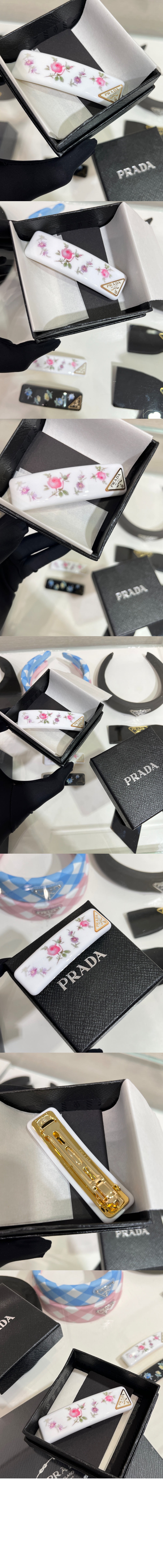 미러급레플리카사이트 | 명품레플리카 전문 쇼핑몰  | 퍼스트원 - 플렉시글라스 및 메탈 헤어 클립  1IF197 > 프라다