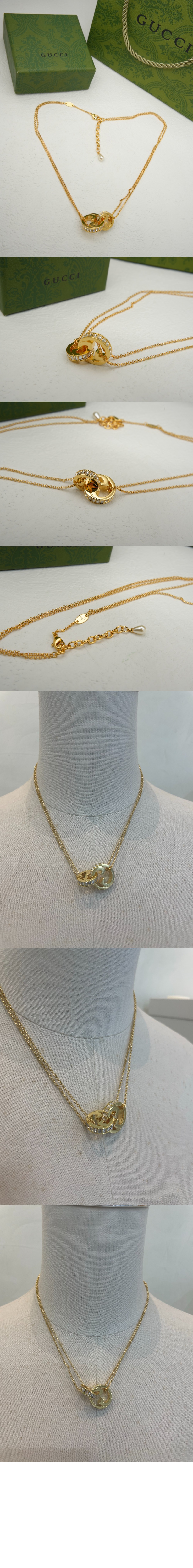 미러급레플리카사이트 | 명품레플리카 전문 쇼핑몰  | 퍼스트원 - 블론디 시리즈 더블 체인 목걸이 837327 > 구찌