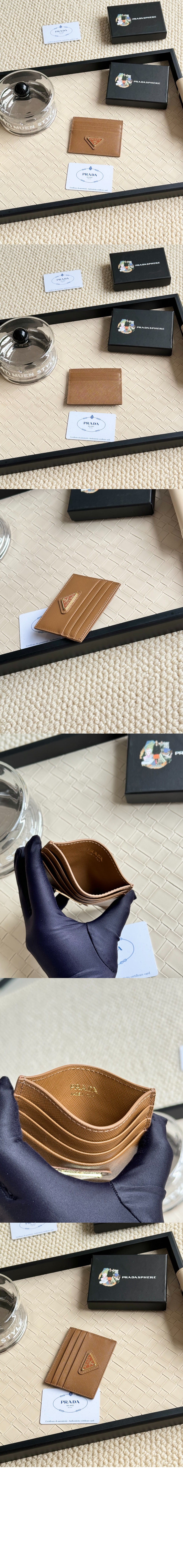 미러급레플리카사이트 | 명품레플리카 전문 쇼핑몰  | 퍼스트원 - 사피아노 트라이앵글 로고 카드 지갑 2MC223 > 프라다