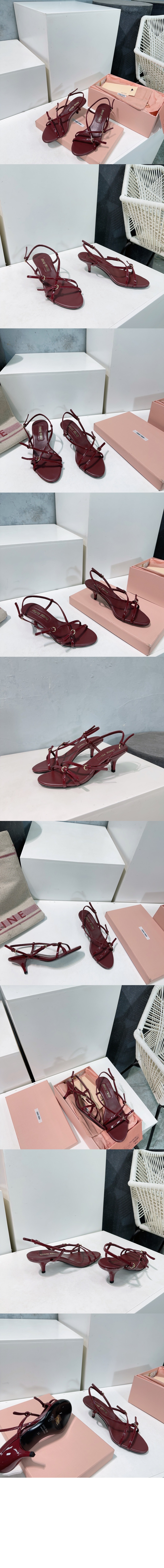 미러급레플리카사이트 | 명품레플리카 전문 쇼핑몰  | 퍼스트원 - 에나멜 가죽 버클 샌들 5X342E > 미우미우