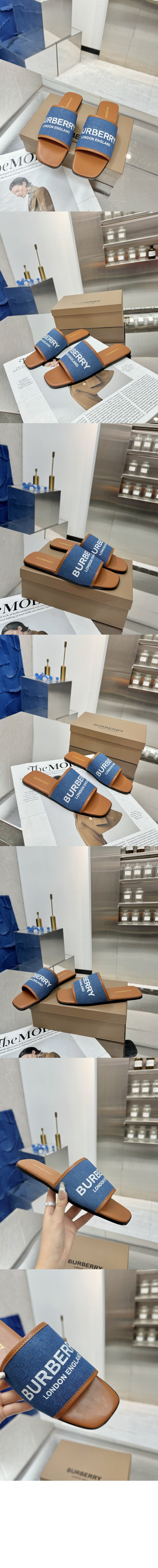 미러급레플리카사이트 | 명품레플리카 전문 쇼핑몰  | 퍼스트원 - 데님 슬리퍼 80707521 > 버버리