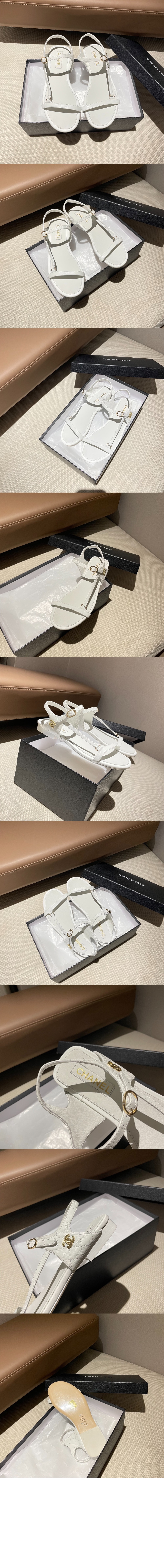 미러급레플리카사이트 | 명품레플리카 전문 쇼핑몰  | 퍼스트원 - CC로고 스트랩 샌들 G46422 > 샤넬