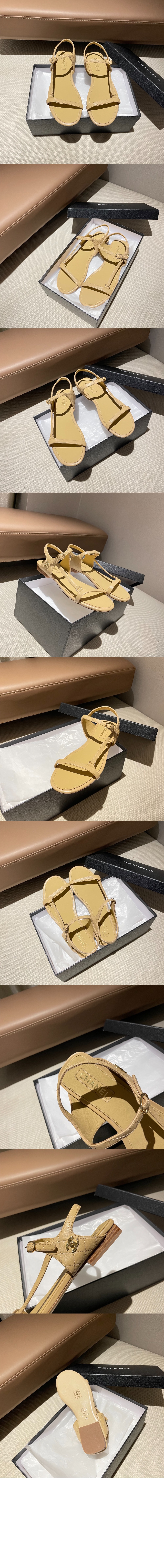 미러급레플리카사이트 | 명품레플리카 전문 쇼핑몰  | 퍼스트원 - CC로고 스트랩 샌들 G46422 > 샤넬