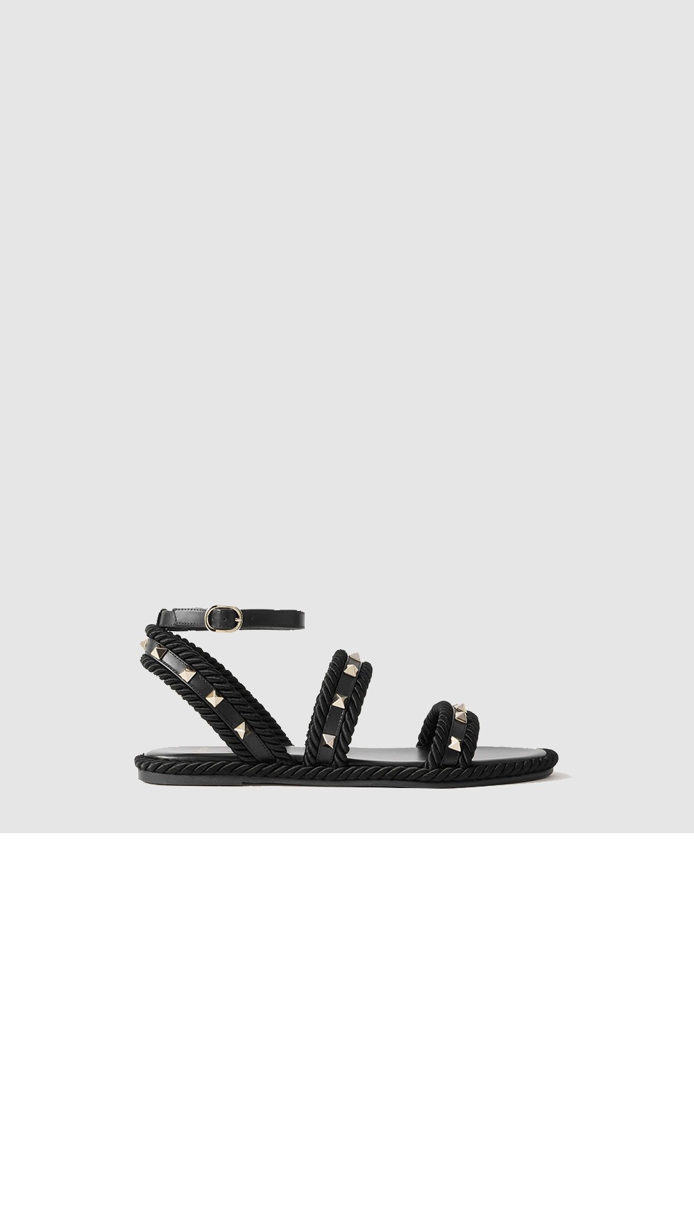 미러급레플리카사이트 | 명품레플리카 전문 쇼핑몰  | 퍼스트원 - 트리밍 스터드 가죽 샌들 > 발렌티노