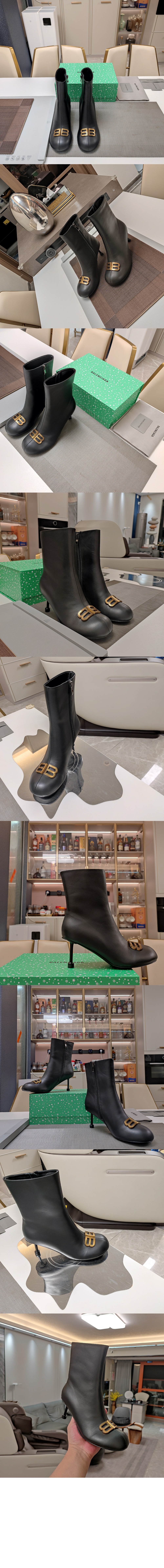 미러급레플리카사이트 | 명품레플리카 전문 쇼핑몰  | 퍼스트원 - 그로피 BB 로고 앵클 부츠힐 722311 > 발렌시아가