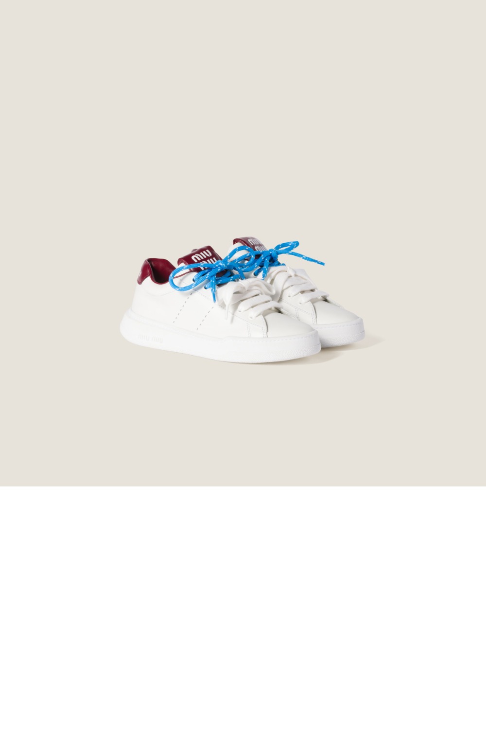 미러급레플리카사이트 | 명품레플리카 전문 쇼핑몰  | 퍼스트원 - 가죽 스니커즈 5E387E > 미우미우