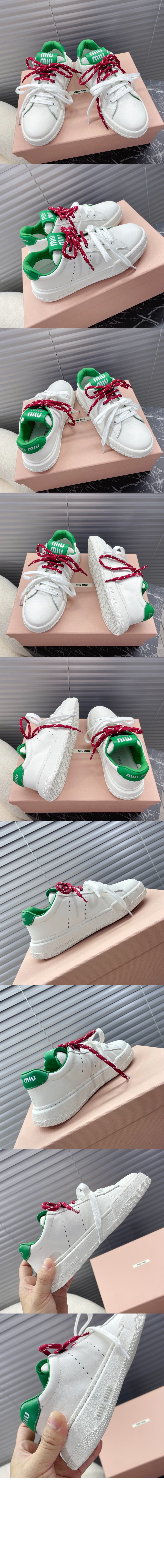 미러급레플리카사이트 | 명품레플리카 전문 쇼핑몰  | 퍼스트원 - 가죽 스니커즈 5E387E > 미우미우