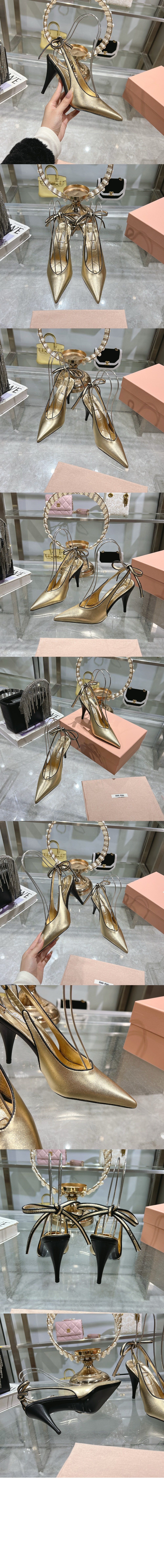 미러급레플리카사이트 | 명품레플리카 전문 쇼핑몰  | 퍼스트원 - 나파 가죽 슬링백 펌프스 5I430E > 미우미우