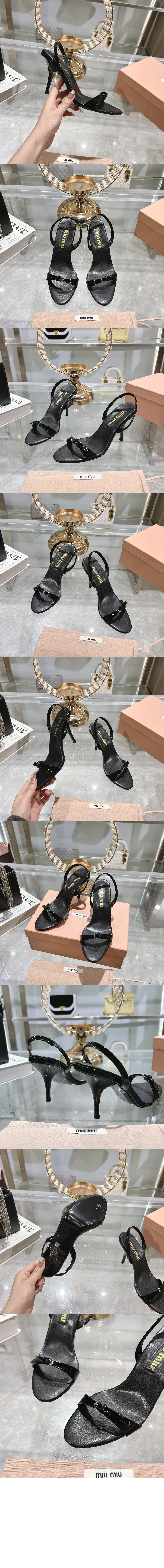미러급레플리카사이트 | 명품레플리카 전문 쇼핑몰  | 퍼스트원 - 에나멜 가죽 샌들 5X343E > 미우미우