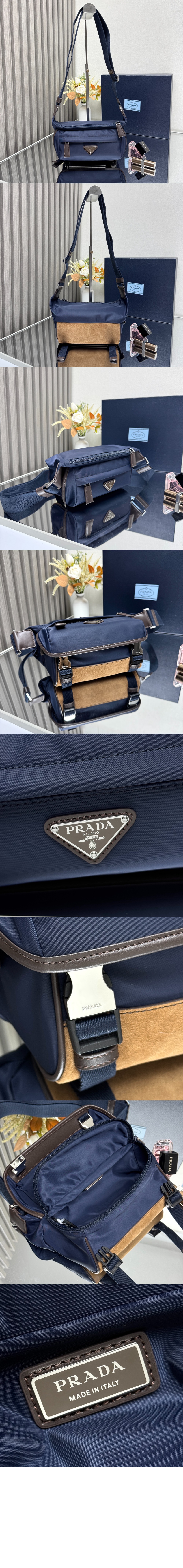 미러급레플리카사이트 | 명품레플리카 전문 쇼핑몰  | 퍼스트원 - 스몰 리나일론 및 가죽 숄더백 2VH171 > 프라다