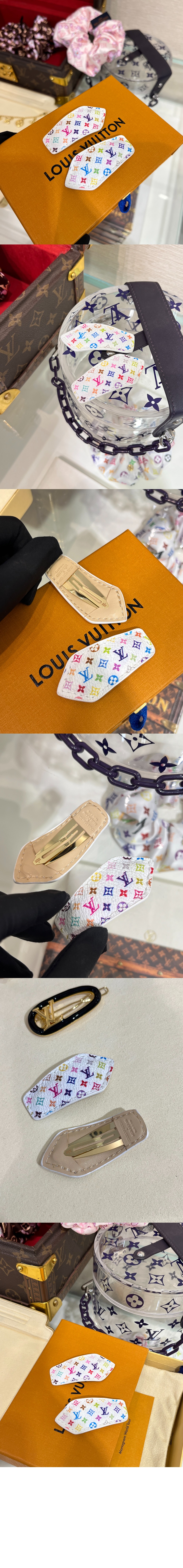 미러급레플리카사이트 | 명품레플리카 전문 쇼핑몰  | 퍼스트원 - LV x TM 모노그램 멀티컬러 미니 LV 백스테이지 헤어 클립 M02496 > 루이비통