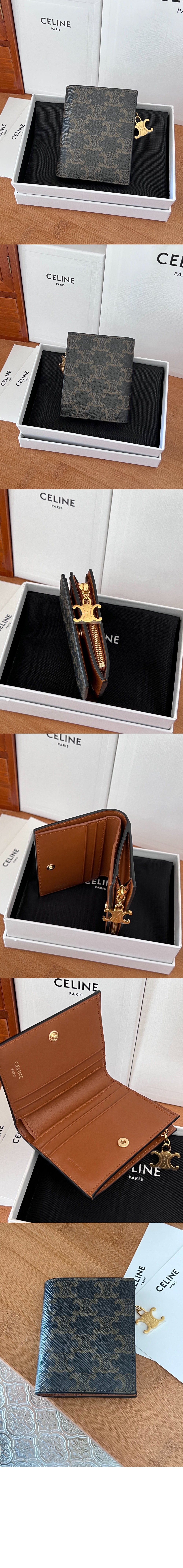 미러급레플리카사이트 | 명품레플리카 전문 쇼핑몰  | 퍼스트원 - 트리오페 캔버스 지퍼 카드 홀더 10M102 > 셀린느