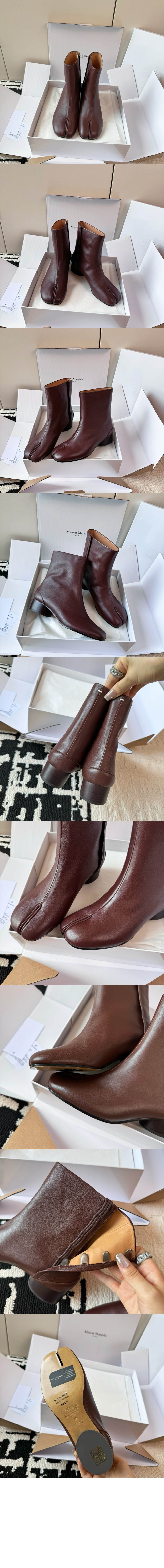 미러급레플리카사이트 | 명품레플리카 전문 쇼핑몰  | 퍼스트원 - Tabi 빈티지 가죽 발목 부츠 T2148 > 마르지엘라