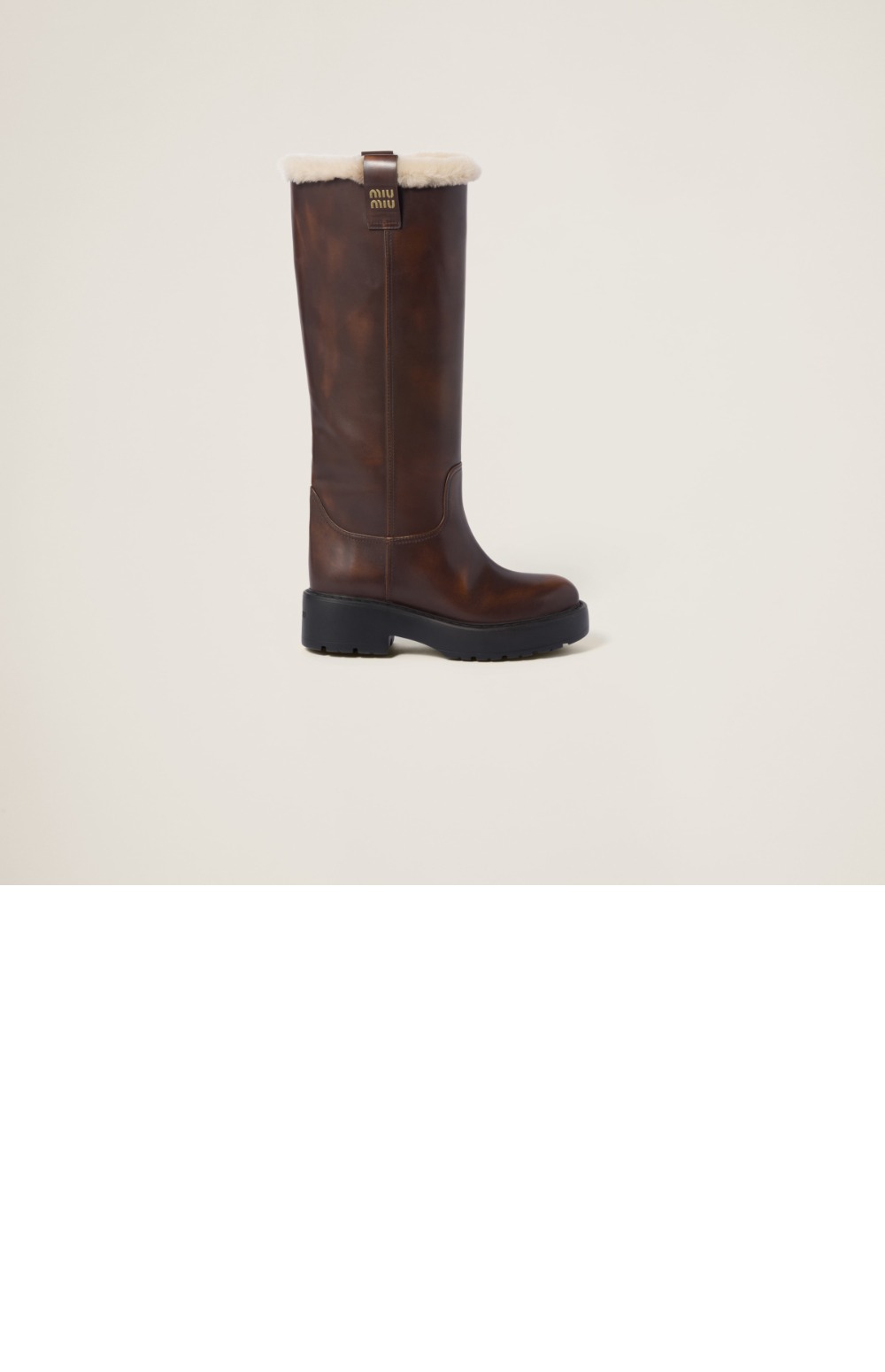 미러급레플리카사이트 | 명품레플리카 전문 쇼핑몰  | 퍼스트원 - 퓌메 가죽 부츠 5W971D > 미우미우