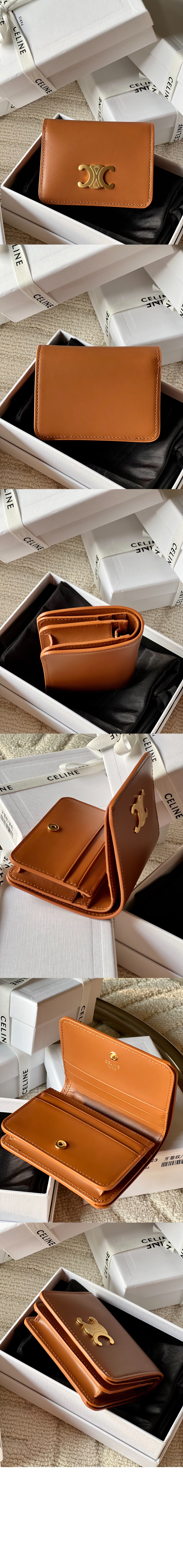 미러급레플리카사이트 | 명품레플리카 전문 쇼핑몰  | 퍼스트원 - 트리옹프 컴팩트 지갑 샤이니 카프스킨 10K623 > 셀린느