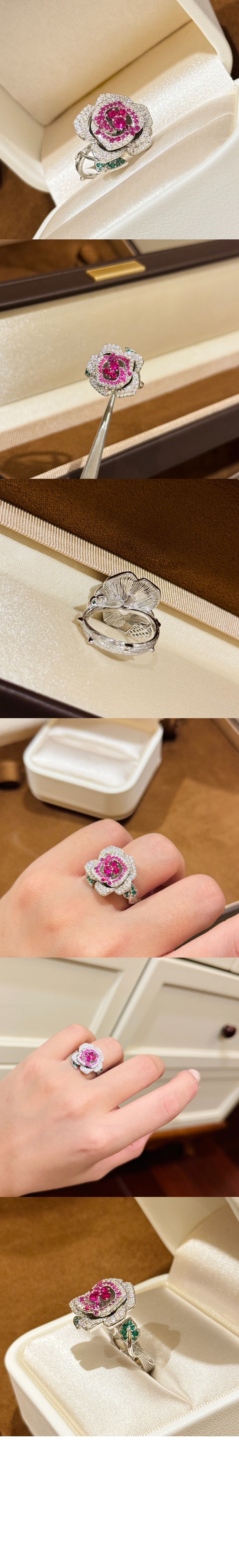 미러급레플리카사이트 | 명품레플리카 전문 쇼핑몰  | 퍼스트원 - Rose Dior Bagatelle 꽃 모양 반지 JBAG9 > 디올