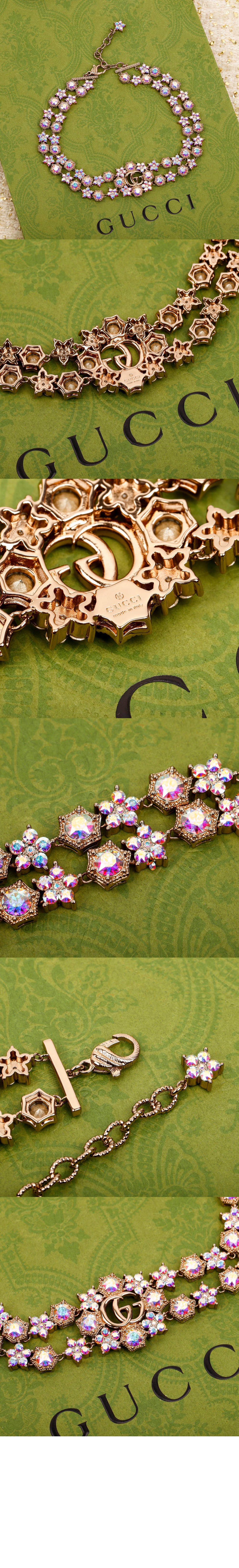 미러급레플리카사이트 | 명품레플리카 전문 쇼핑몰  | 퍼스트원 - 더블 G 플라워 크리스털 목걸이 753867 > 구찌