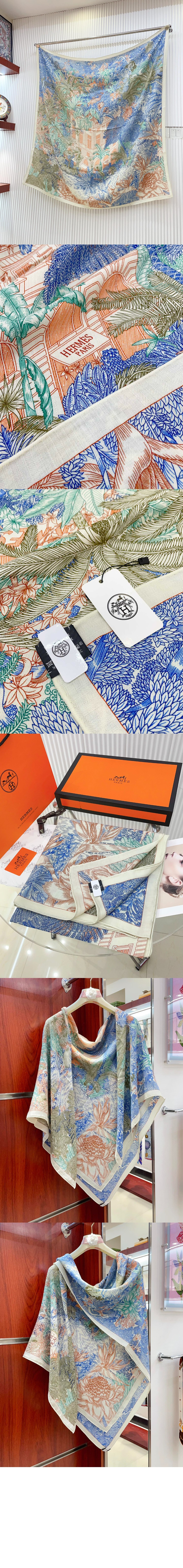 미러급레플리카사이트 | 명품레플리카 전문 쇼핑몰  | 퍼스트원 - Faubourg Tropical 숄 140 > 에르메스