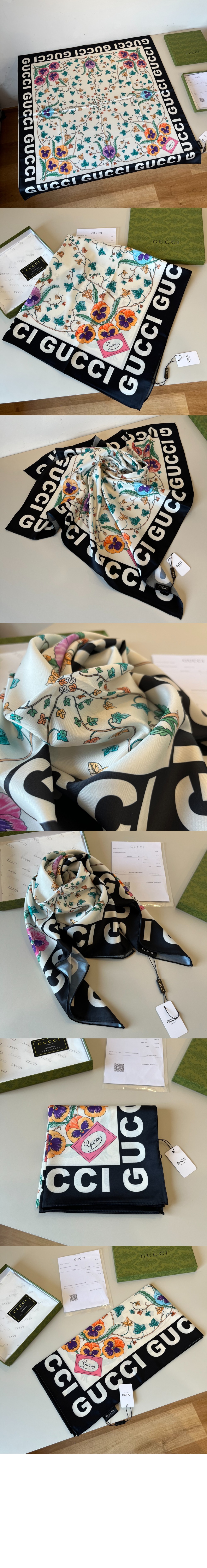미러급레플리카사이트 | 명품레플리카 전문 쇼핑몰  | 퍼스트원 - 플라워 프린트 실크 스카프 743876 > 구찌
