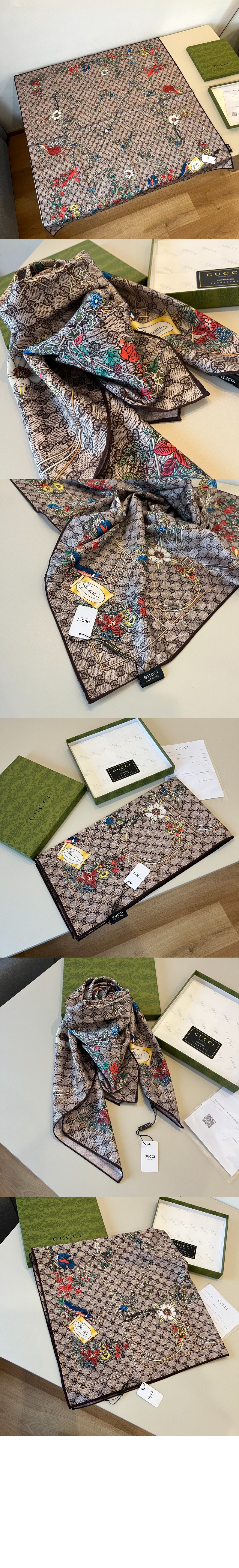 미러급레플리카사이트 | 명품레플리카 전문 쇼핑몰  | 퍼스트원 - 프린트 실크 트윌 까레 777066 > 구찌