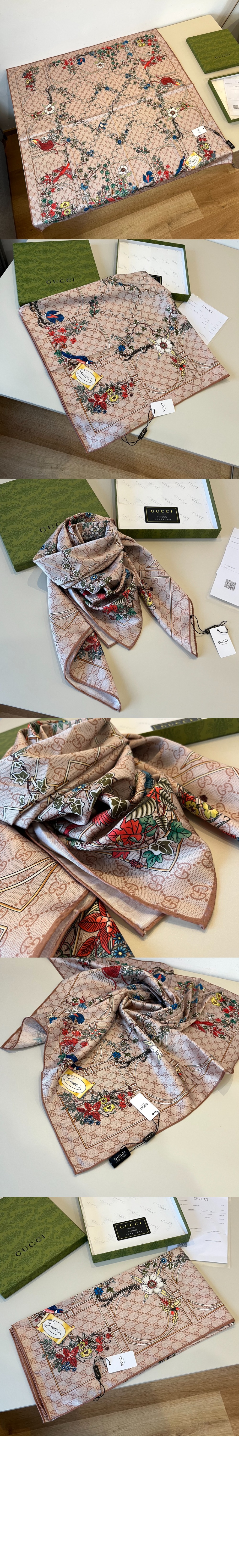 미러급레플리카사이트 | 명품레플리카 전문 쇼핑몰  | 퍼스트원 - 프린트 실크 트윌 까레 777066 > 구찌