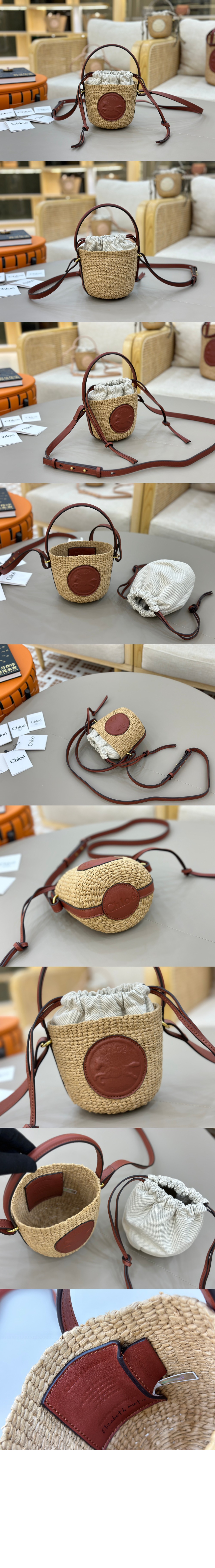 미러급레플리카사이트 | 명품레플리카 전문 쇼핑몰  | 퍼스트원 - 천연 섬유 소재의 스몰 Horse Medal 바스켓 SS592 > 끌로에