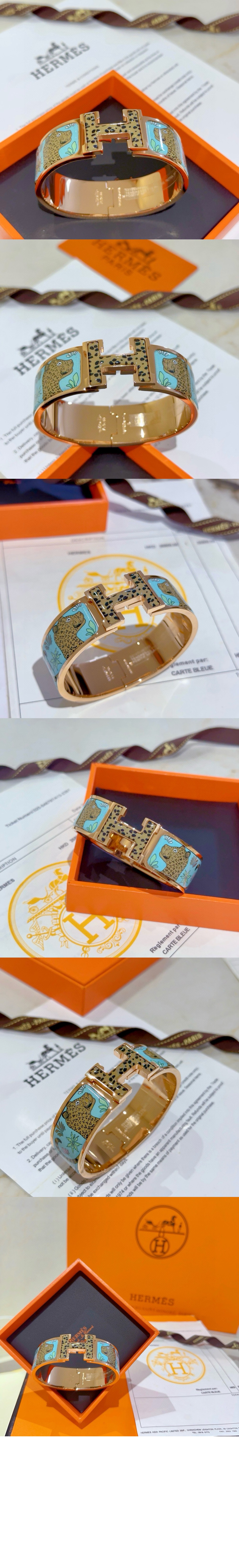 미러급레플리카사이트 | 명품레플리카 전문 쇼핑몰  | 퍼스트원 - Clic Clac H Les Leopards 팔찌 > 에르메스