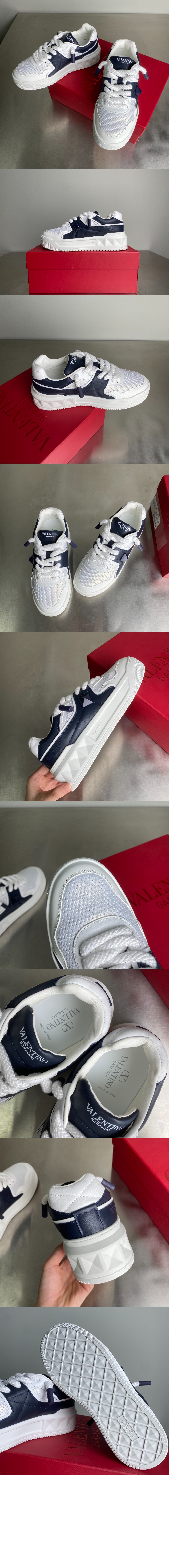 미러급레플리카사이트 | 명품레플리카 전문 쇼핑몰  | 퍼스트원 - 퍼포레이티드 나파 가죽 로우탑 원 스터드 XL 스니커즈 > 발렌티노