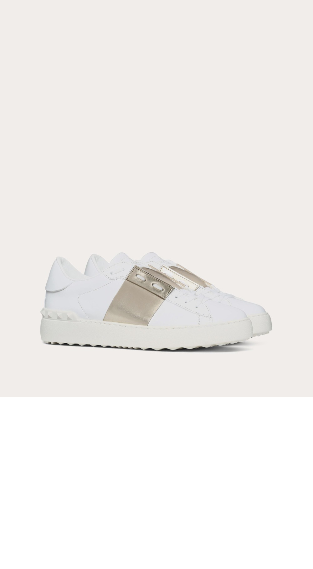 미러급레플리카사이트 | 명품레플리카 전문 쇼핑몰  | 퍼스트원 - 메탈릭 밴드 디테일 오픈 스니커즈 > 발렌티노