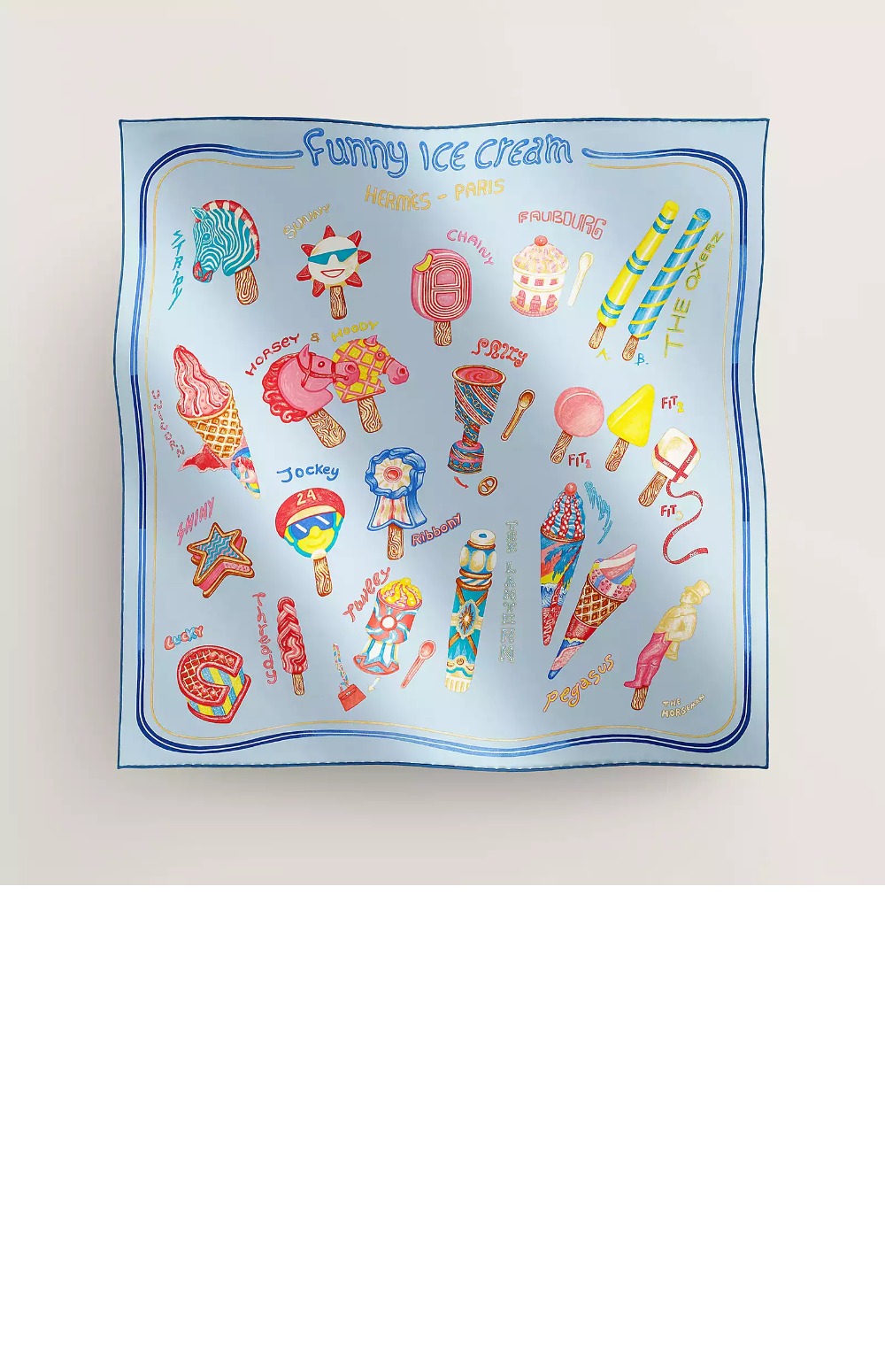 미러급레플리카사이트 | 명품레플리카 전문 쇼핑몰  | 퍼스트원 - Funny Ice Cream 스카프 90 > 에르메스