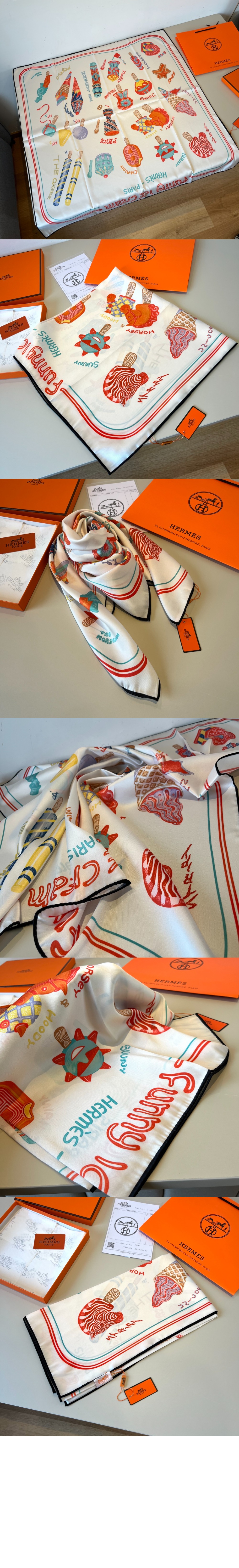 미러급레플리카사이트 | 명품레플리카 전문 쇼핑몰  | 퍼스트원 - Funny Ice Cream 스카프 90 > 에르메스