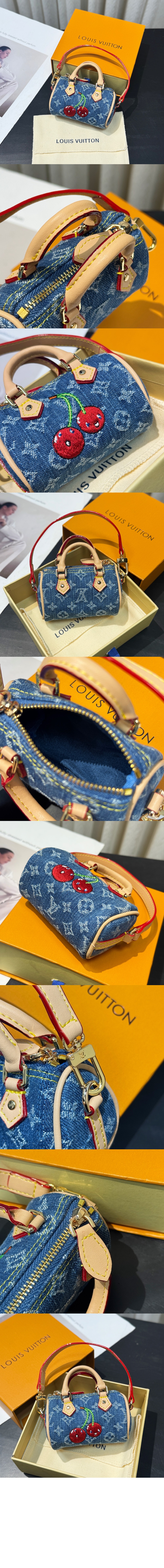 미러급레플리카사이트 | 명품레플리카 전문 쇼핑몰  | 퍼스트원 - LV x TM 마이크로 스피디 데님 세리즈 백 참 M02535 > 루이비통