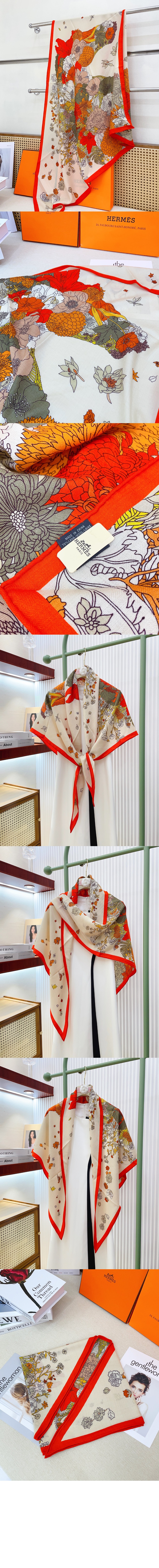 미러급레플리카사이트 | 명품레플리카 전문 쇼핑몰  | 퍼스트원 - Gentle Floral Cloak 자이언트 트라이앵글 > 에르메스