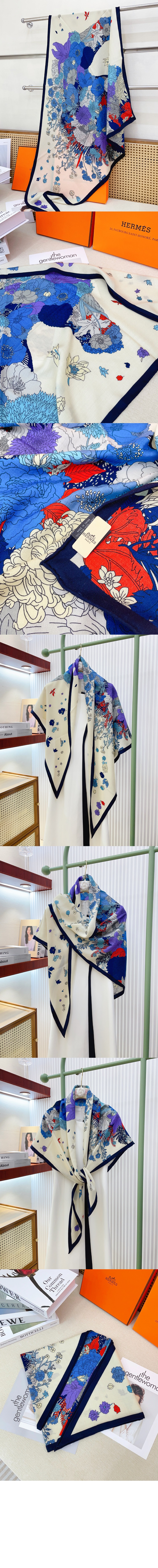 미러급레플리카사이트 | 명품레플리카 전문 쇼핑몰  | 퍼스트원 - Gentle Floral Cloak 자이언트 트라이앵글 > 에르메스