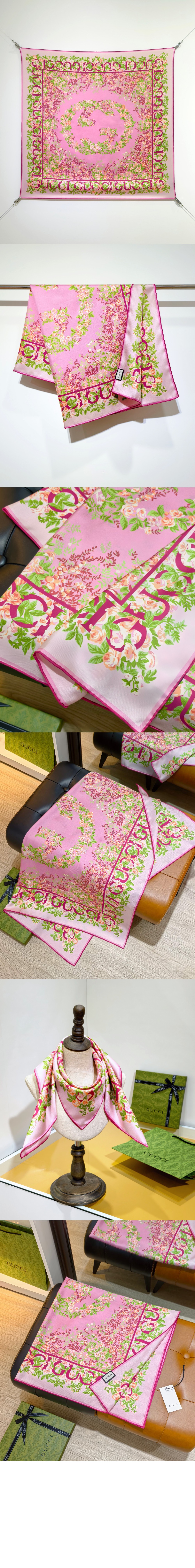 미러급레플리카사이트 | 명품레플리카 전문 쇼핑몰  | 퍼스트원 - 프린트 실크 까레 783157 > 구찌