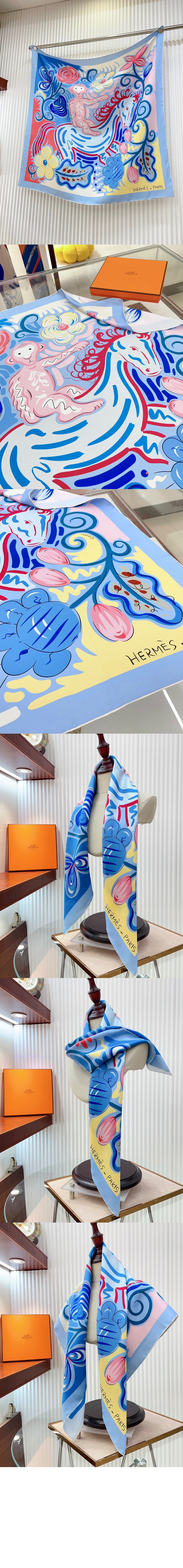 미러급레플리카사이트 | 명품레플리카 전문 쇼핑몰  | 퍼스트원 - Le Cheval de Kazumi 스카프 90 > 에르메스