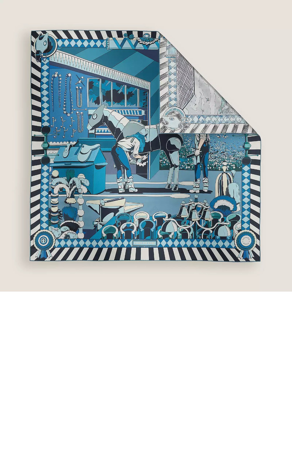 미러급레플리카사이트 | 명품레플리카 전문 쇼핑몰  | 퍼스트원 - Pony Pit Stop 더블 페이스 스카프 90 > 에르메스