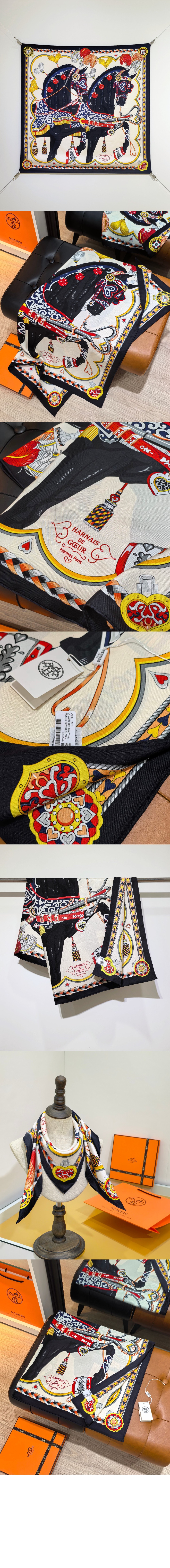 미러급레플리카사이트 | 명품레플리카 전문 쇼핑몰  | 퍼스트원 - Harnais de Coeur 스카프 90 > 에르메스