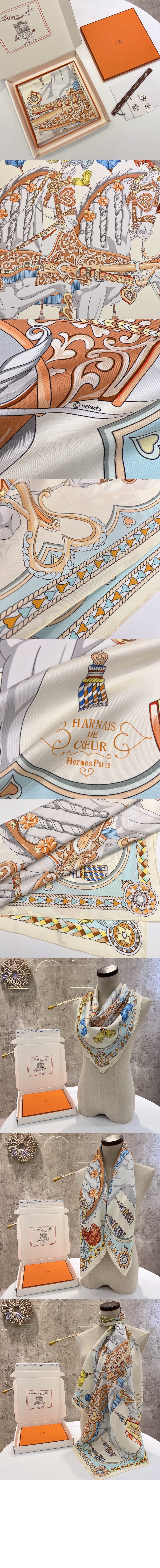 미러급레플리카사이트 | 명품레플리카 전문 쇼핑몰  | 퍼스트원 - Harnais de Coeur 스카프 90 > 에르메스