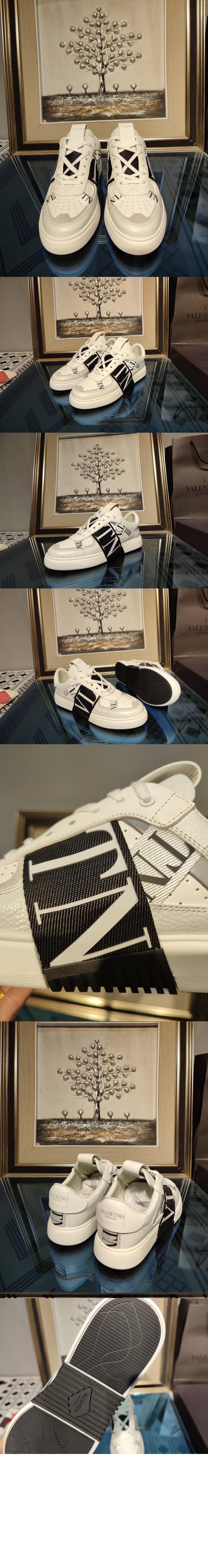 미러급레플리카사이트 | 명품레플리카 전문 쇼핑몰  | 퍼스트원 - 송아지 가죽 패브릭 밴드 VL7N 로우탑 스니커즈 > 발렌티노