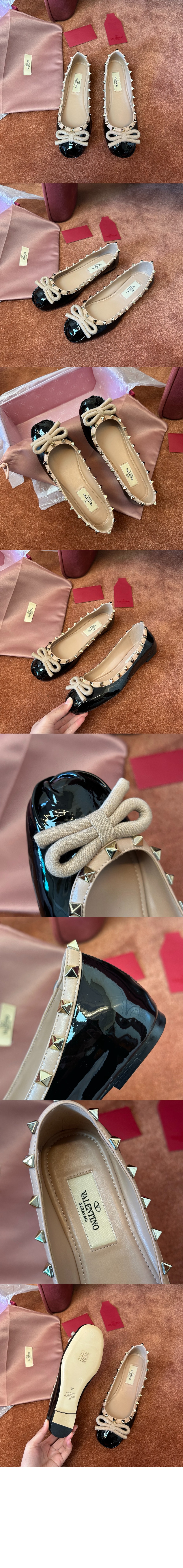 미러급레플리카사이트 | 명품레플리카 전문 쇼핑몰  | 퍼스트원 - 락스터드 페이턴트 가죽 발레리나 > 발렌티노