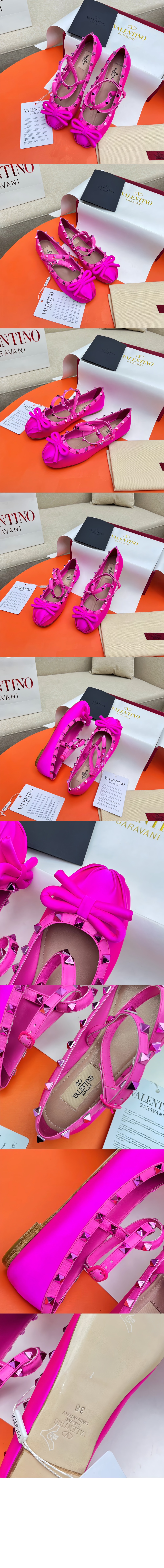 미러급레플리카사이트 | 명품레플리카 전문 쇼핑몰  | 퍼스트원 - 톤온톤 스터드 장식 락스터드 새틴 발레리나 > 발렌티노