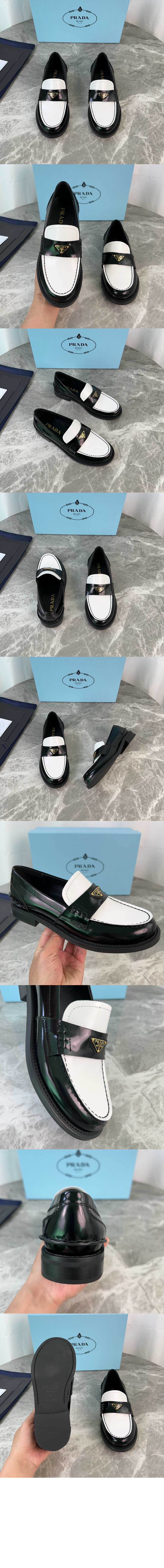 미러급레플리카사이트 | 명품레플리카 전문 쇼핑몰  | 퍼스트원 - 브러쉬드 가죽 로퍼 1D813N > 프라다