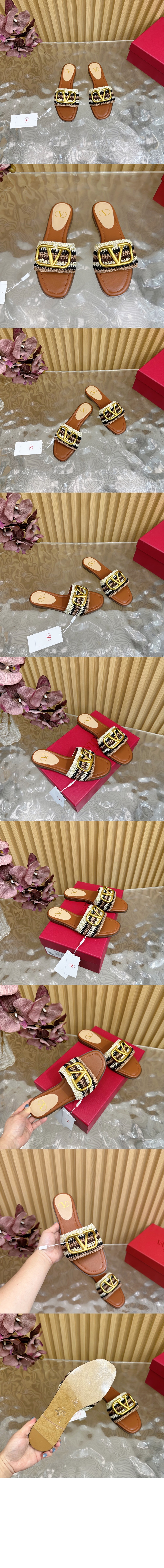 미러급레플리카사이트 | 명품레플리카 전문 쇼핑몰  | 퍼스트원 - 브이로고 시그니처 크로셰 자수 슬라이드 샌들 > 발렌티노