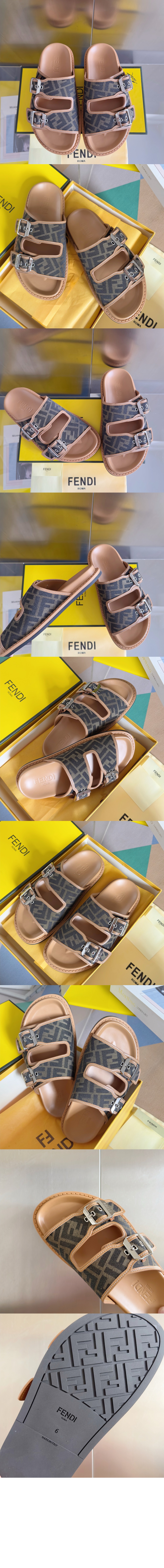 미러급레플리카사이트 | 명품레플리카 전문 쇼핑몰  | 퍼스트원 - FF 자카드 패브릭 샌들 7X1604 > 펜디